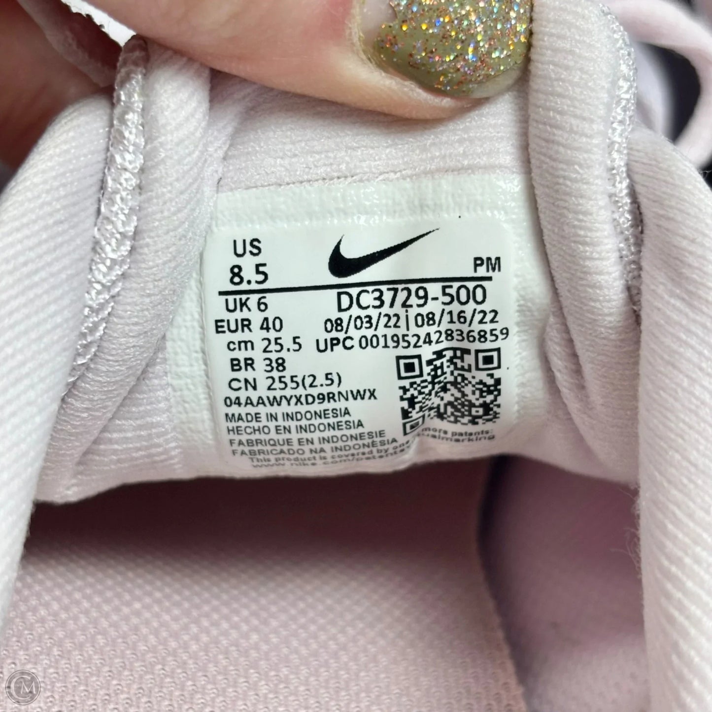 Shoes Athletic By Nike In Pink, Size: 8.5