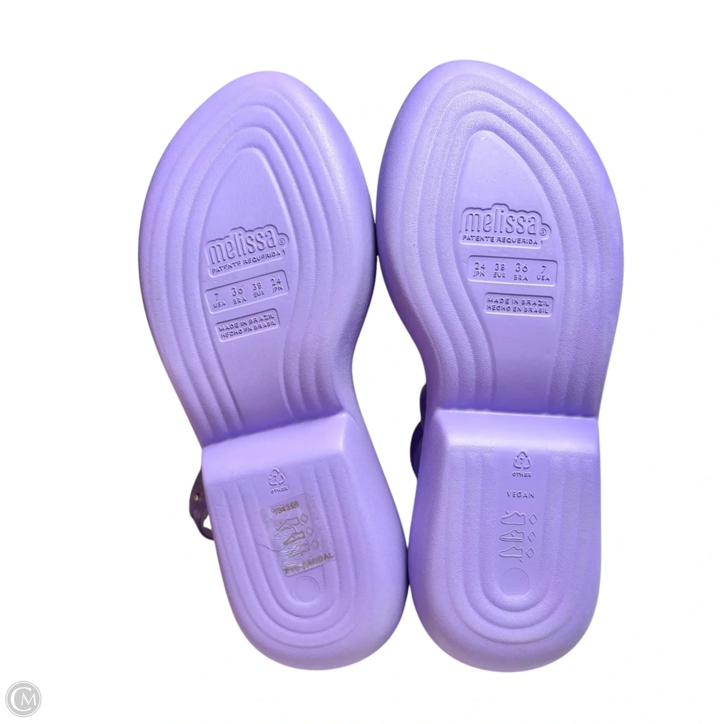 Sandals Heels Platform By Melissa In Purple, Size: 7