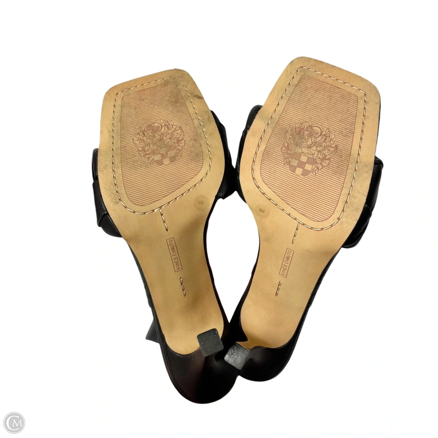 Sandals Heels Kitten By Vince Camuto In Black, Size: 9