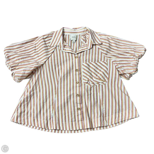 Top Short Sleeve By Maeve In Striped Pattern, Size: S