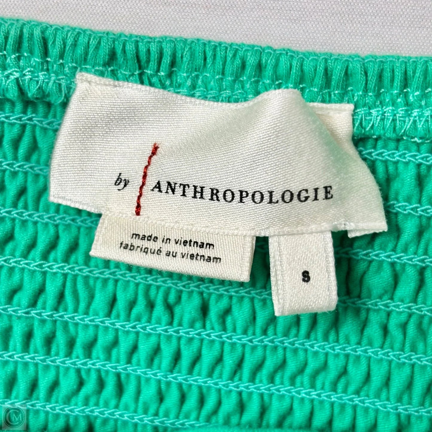 Top Sleeveless By Anthropologie In Green, Size: S