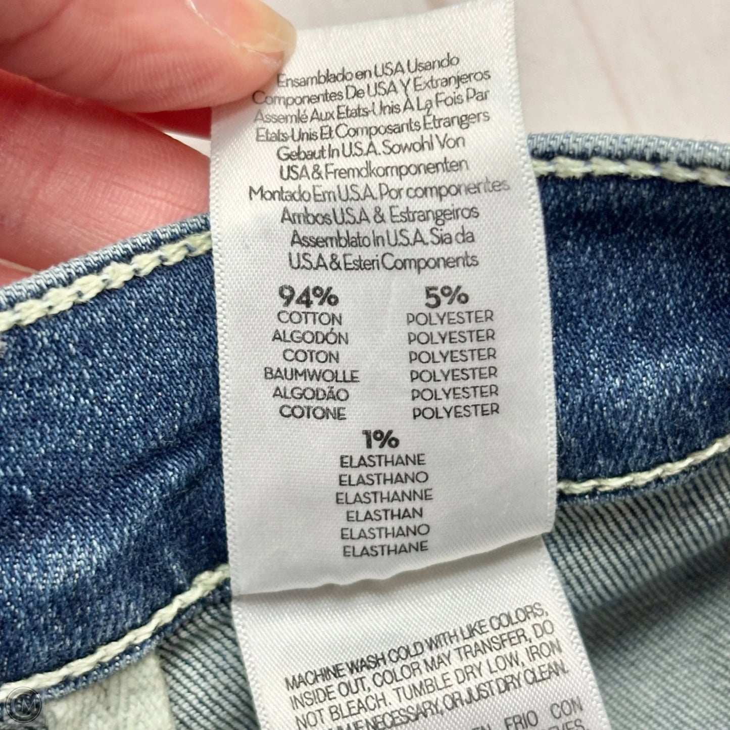 Jeans Boot Cut By Mother In Blue Denim, Size: 4