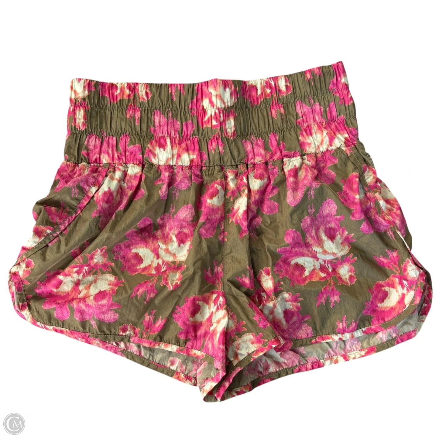Athletic Shorts By Free People In Brown & Pink, Size: Xl