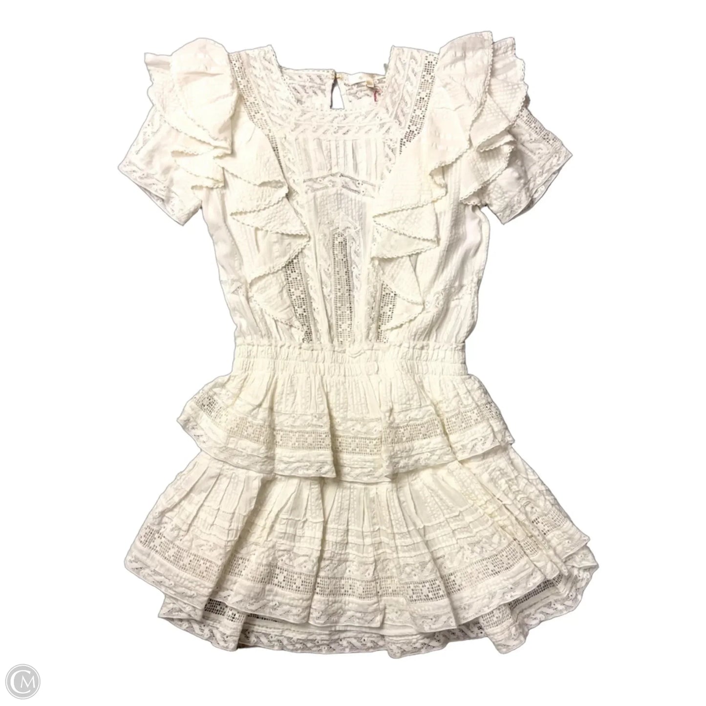 Dress Casual Midi By Loveshackfancy In White, Size: Xs