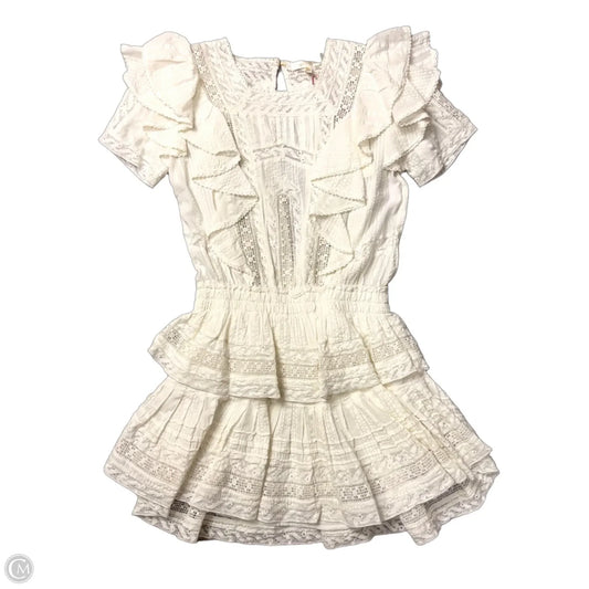 Dress Casual Midi By Loveshackfancy In White, Size: Xs