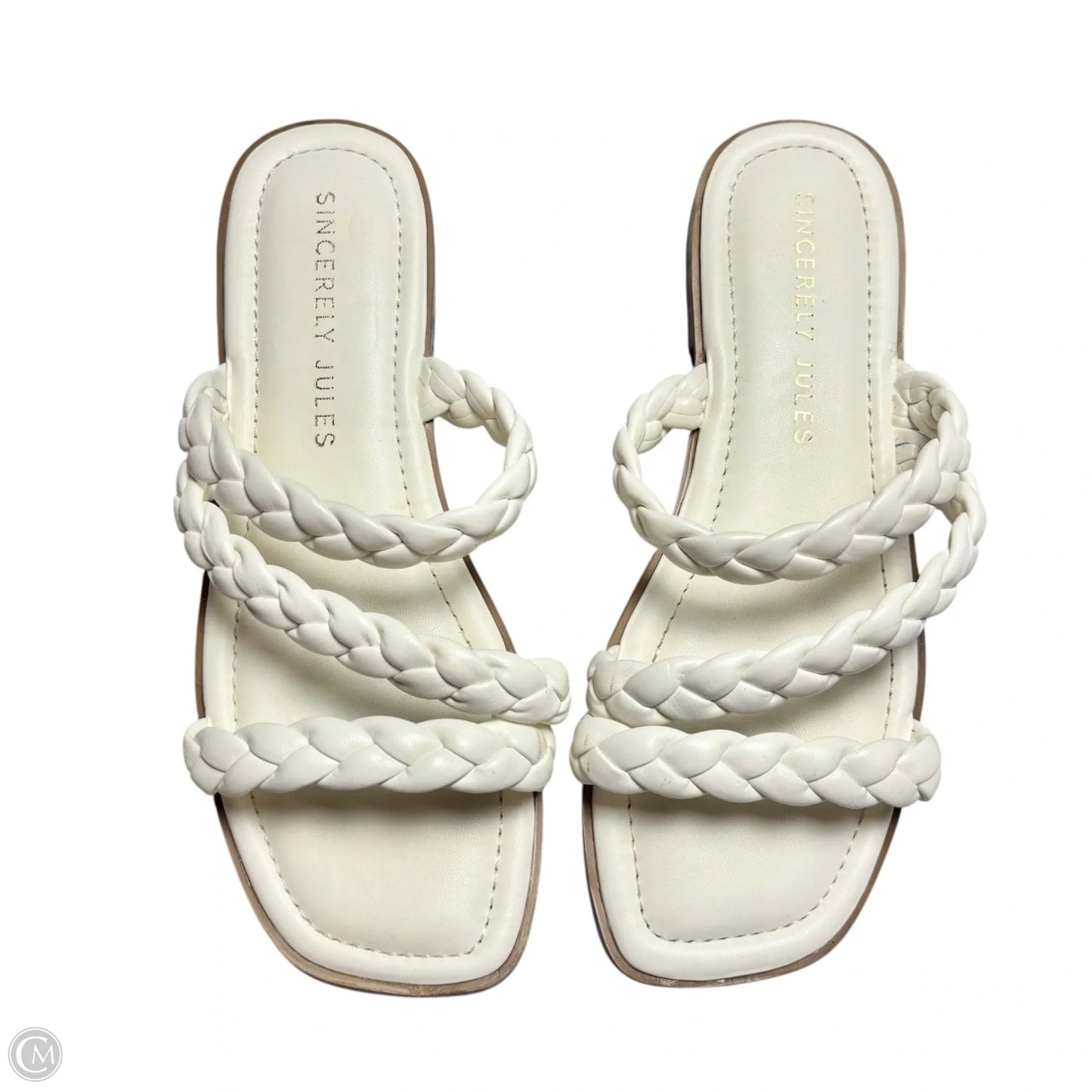 Sandals Flats By Sincerely Jules In White, Size: 7.5