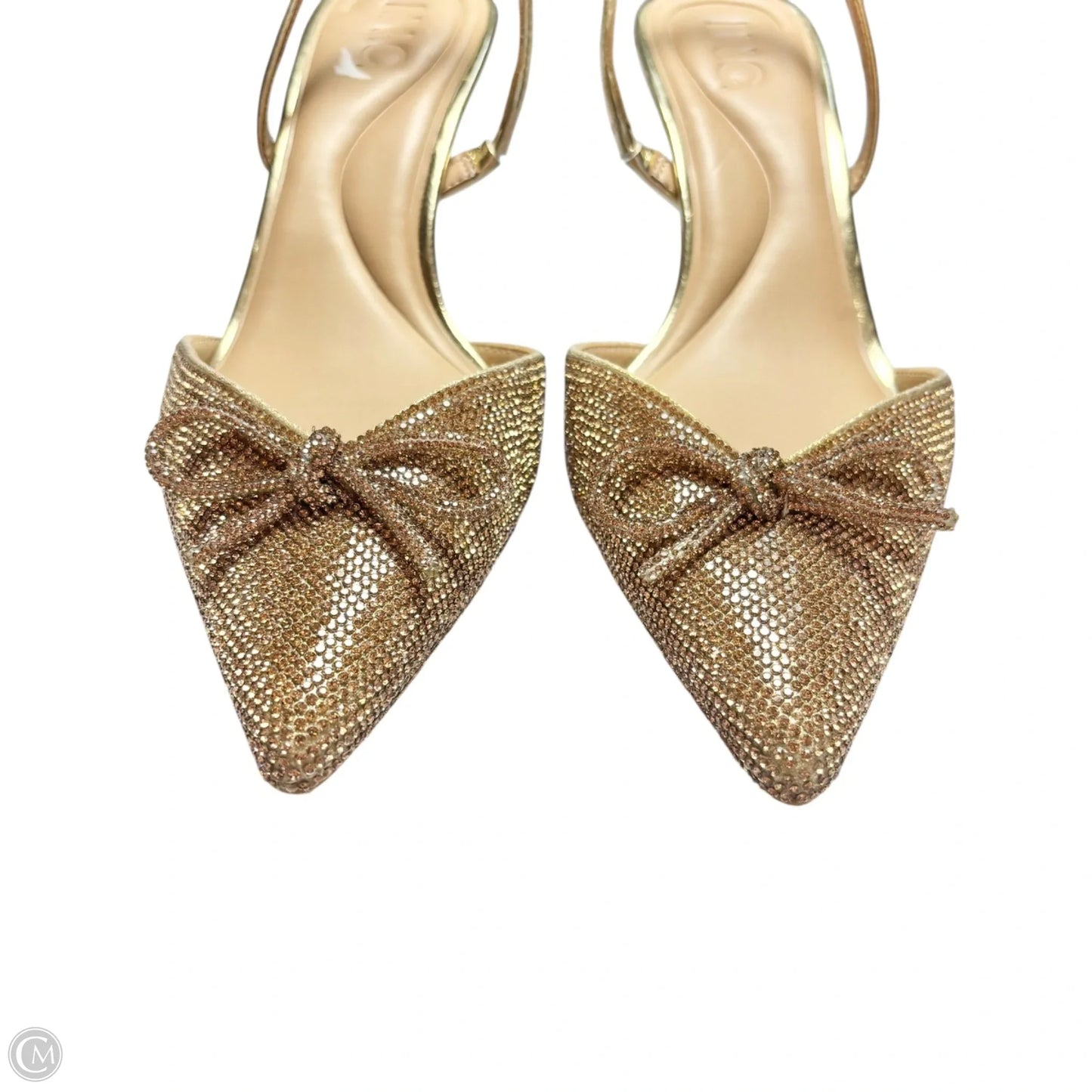 Sandals Heels Kitten By Inc In Bronze, Size: 8
