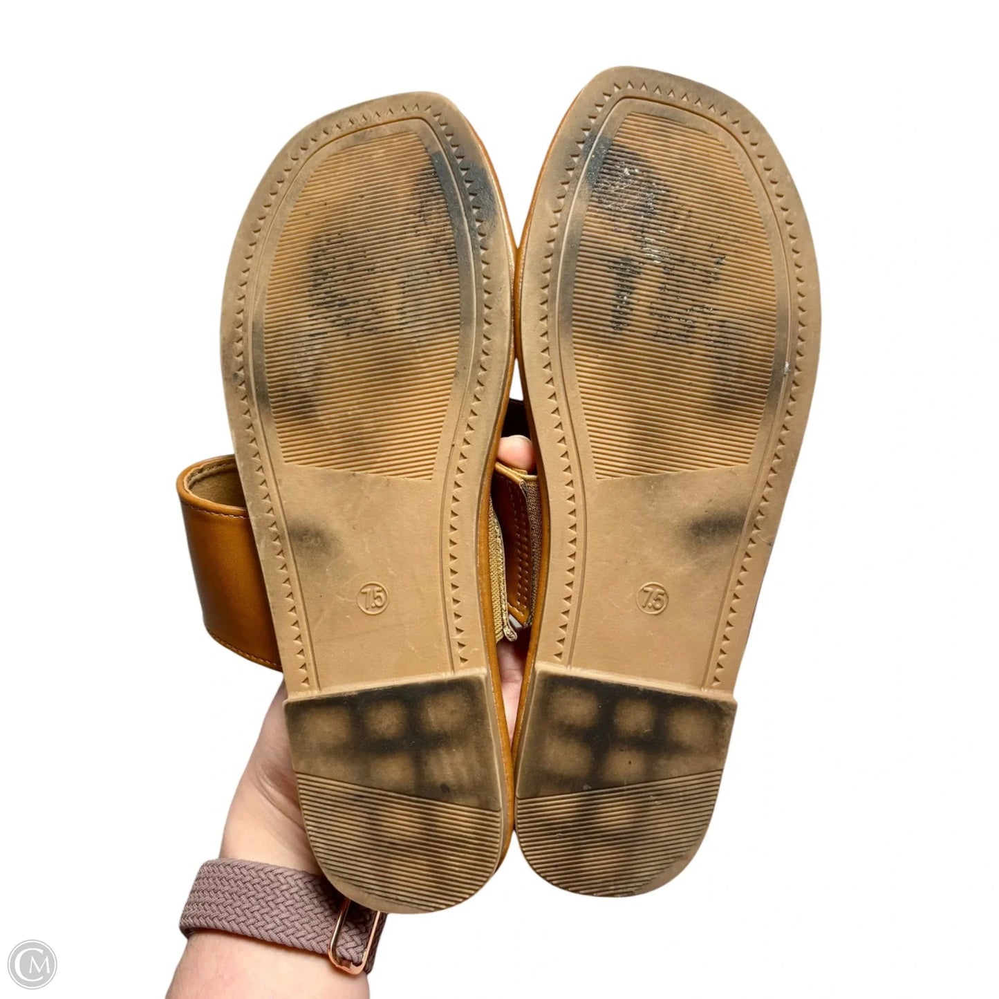 Sandals Flats By Katliu In Brown, Size: 7.5