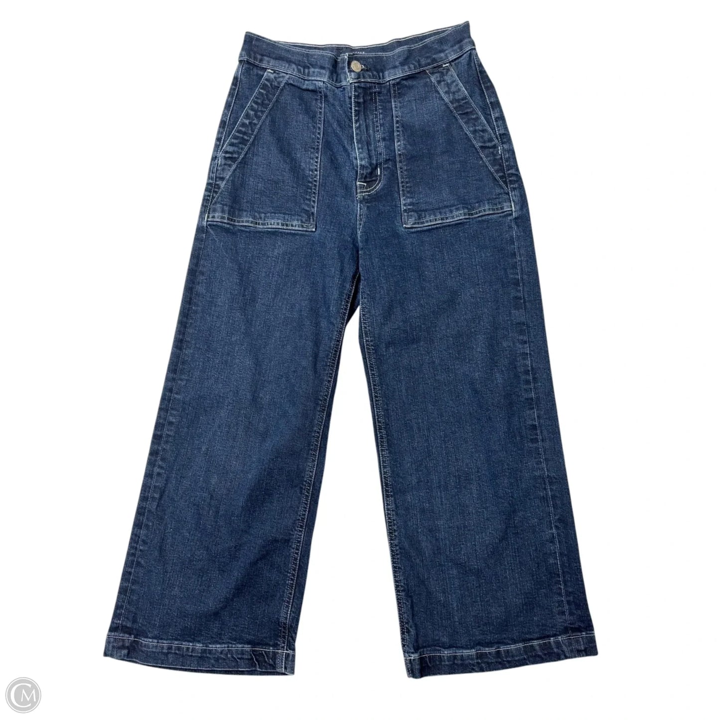 Jeans Wide Leg By J. Crew In Blue Denim, Size: 26