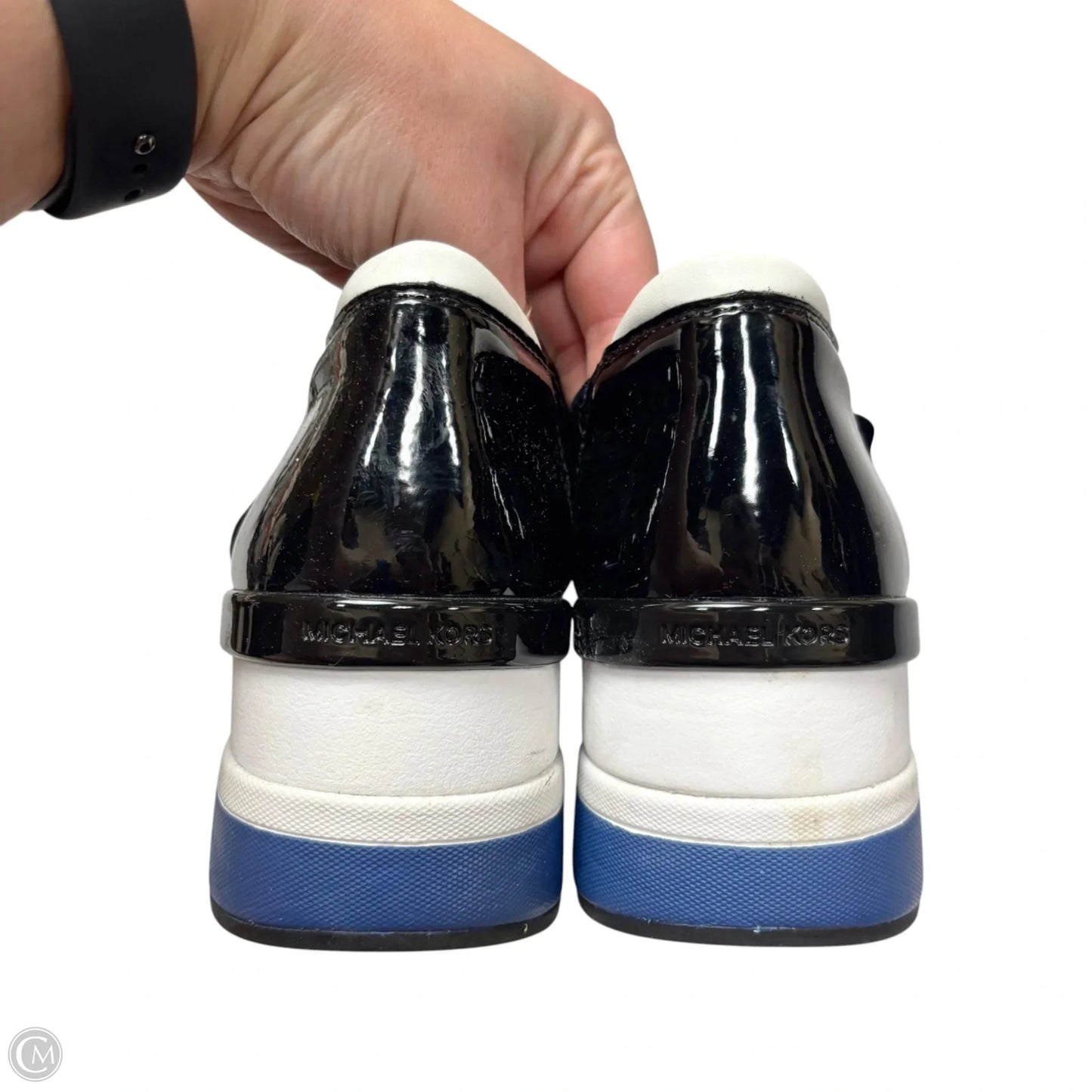 Shoes Athletic By Michael By Michael Kors In Black & Blue, Size: 9