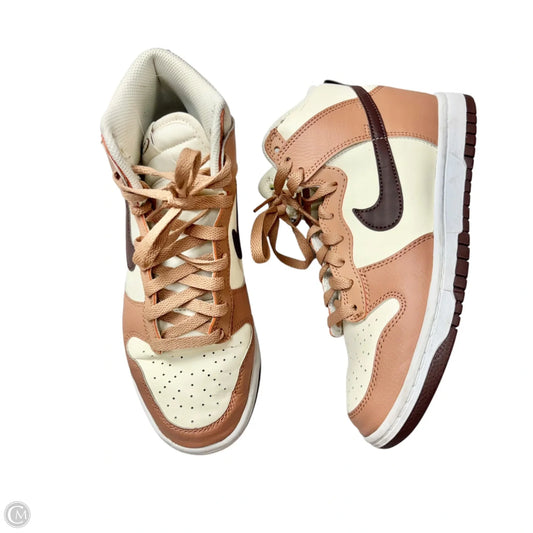 Shoes Sneakers By Nike In Brown & Cream, Size: 7