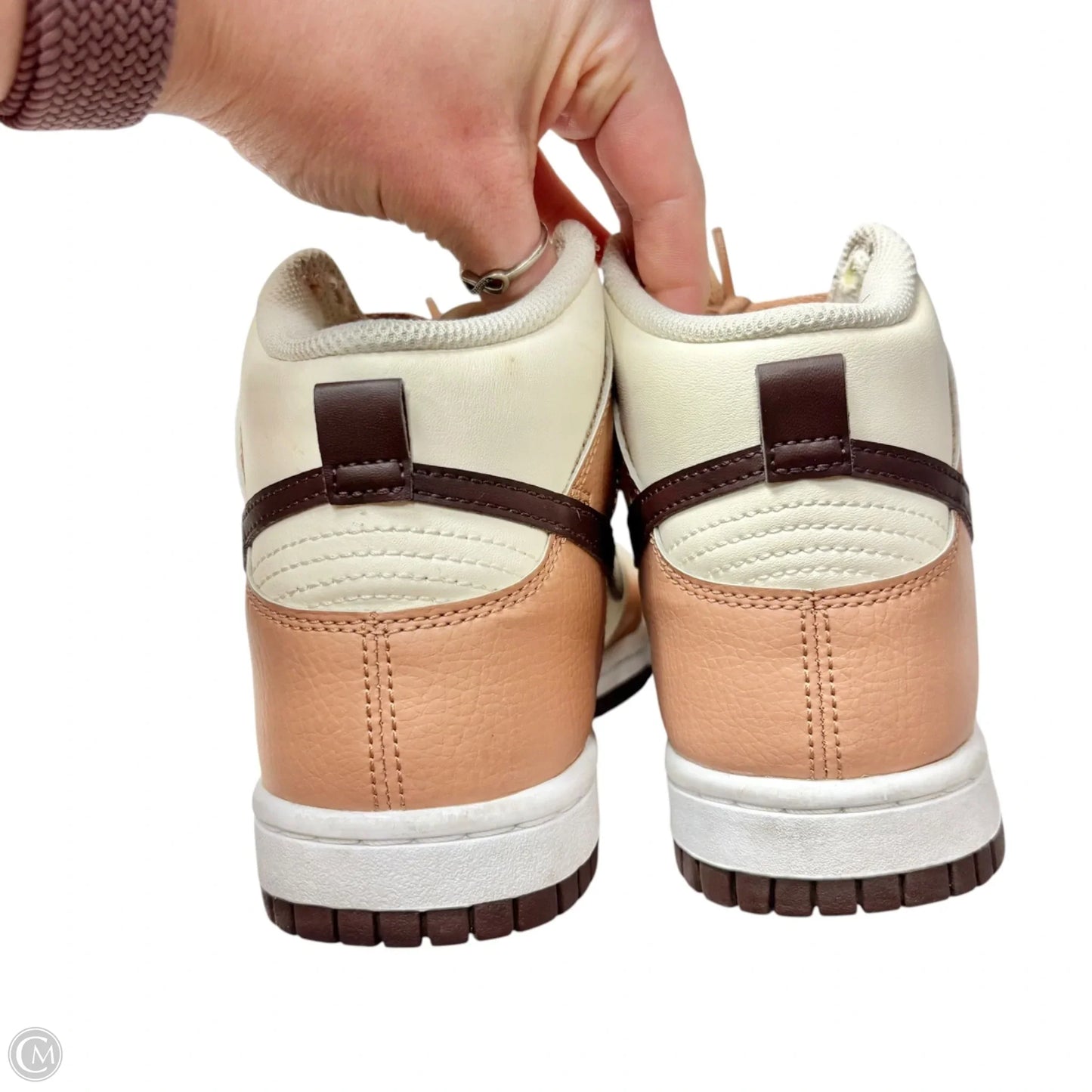 Shoes Sneakers By Nike In Brown & Cream, Size: 7