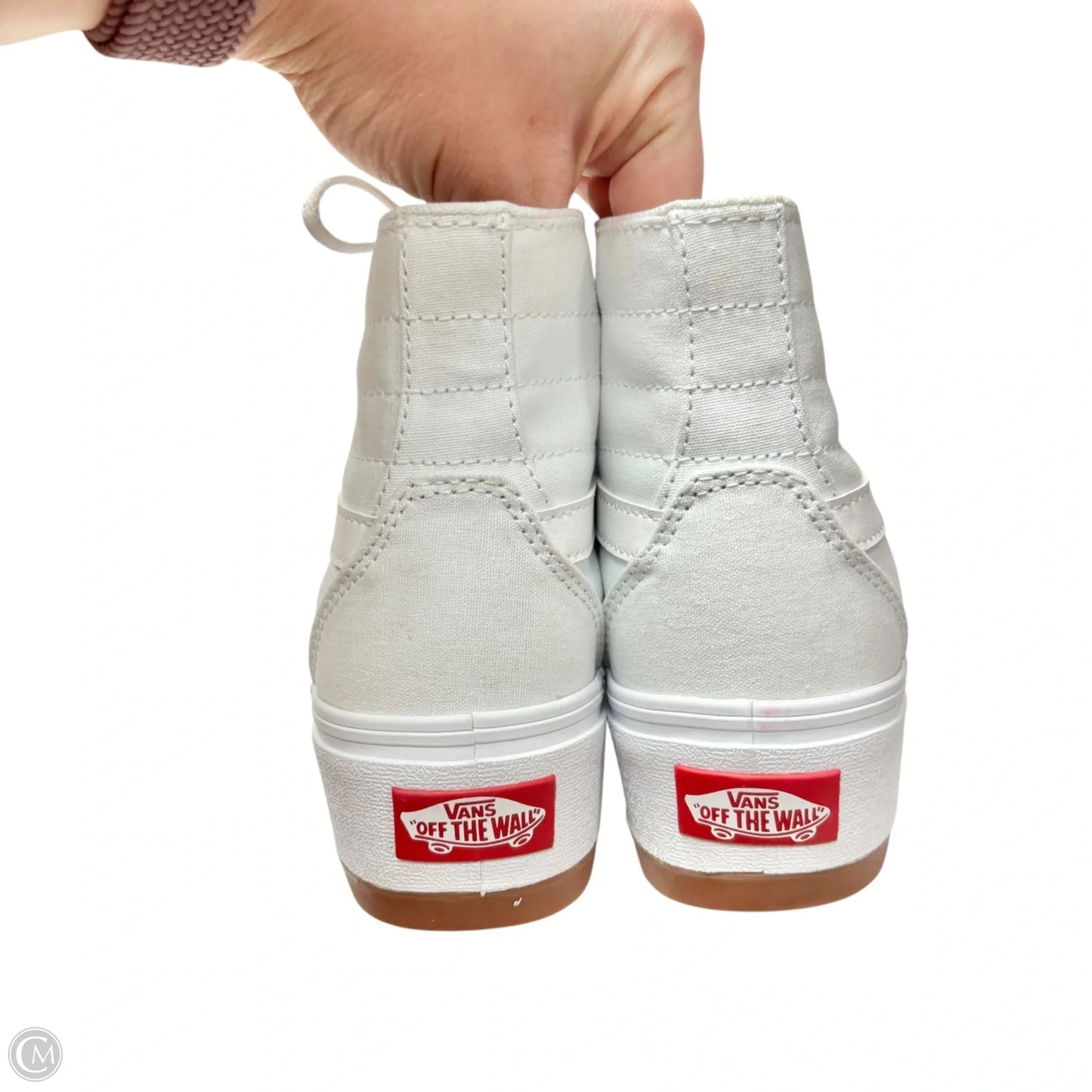 Shoes Sneakers By Vans In White, Size: 7.5