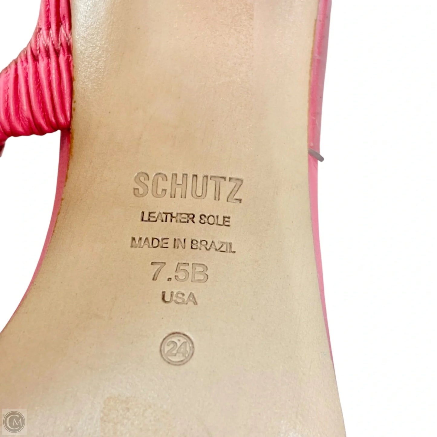 Sandals Heels Block By Schutz In Pink, Size: 7.5