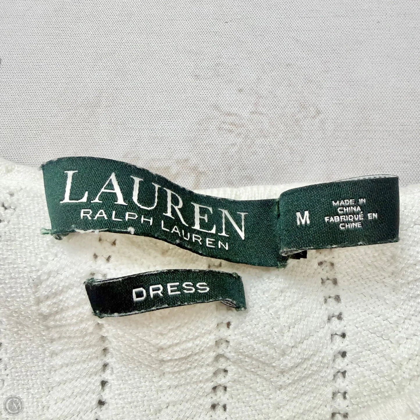 Dress Casual Midi By Lauren By Ralph Lauren In White, Size: M