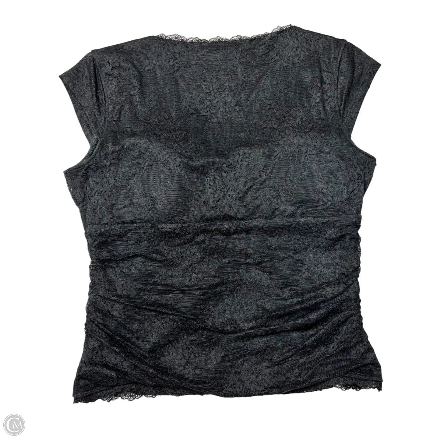 Top Short Sleeve By Abercrombie And Fitch In Black, Size: M
