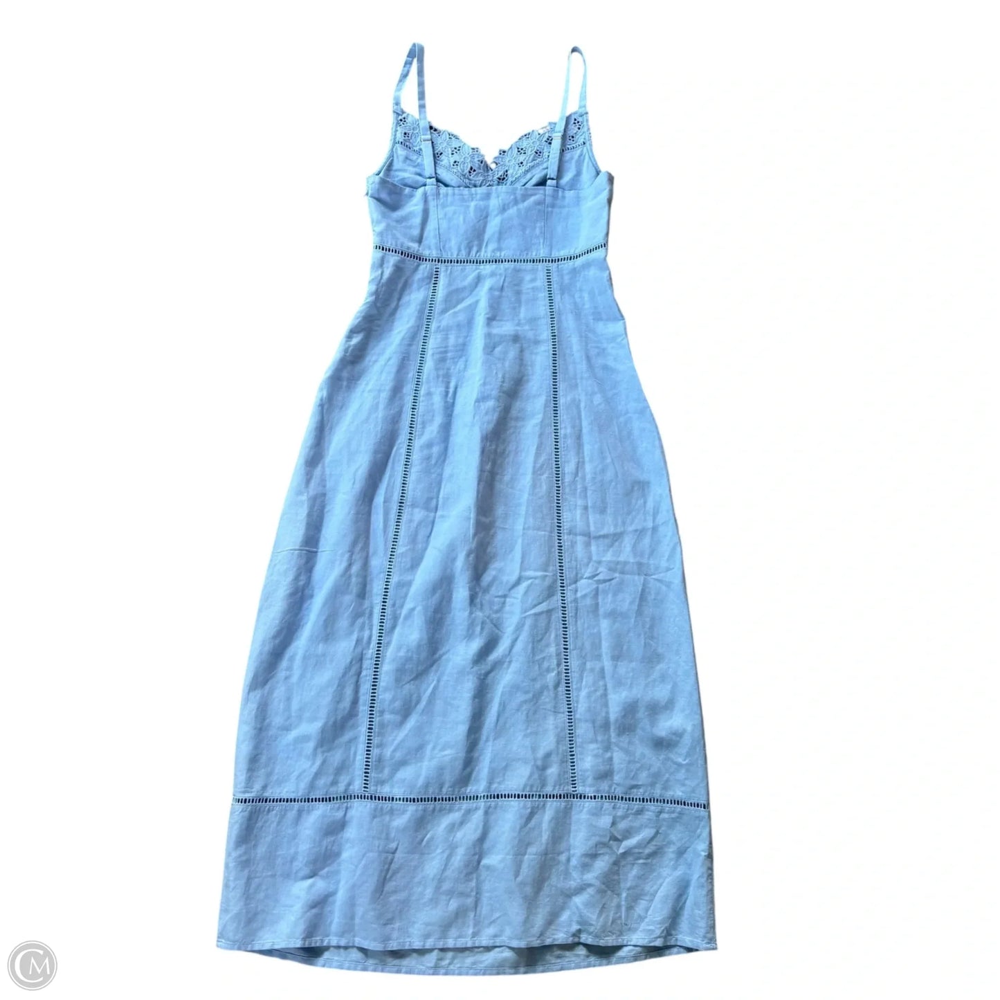 Dress Casual Midi By Madewell In Blue, Size: Xxs