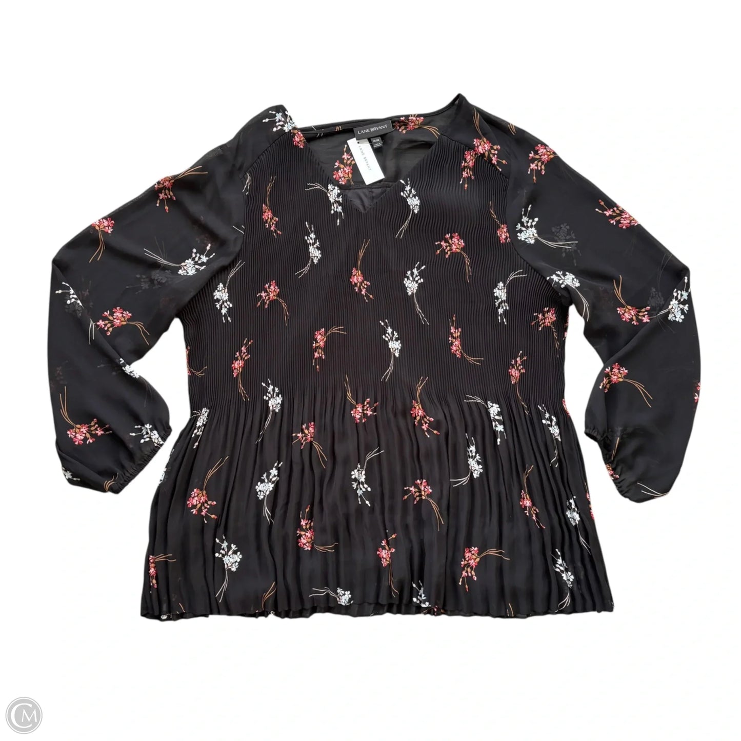 Top Long Sleeve By Lane Bryant In Floral Print, Size: 4x