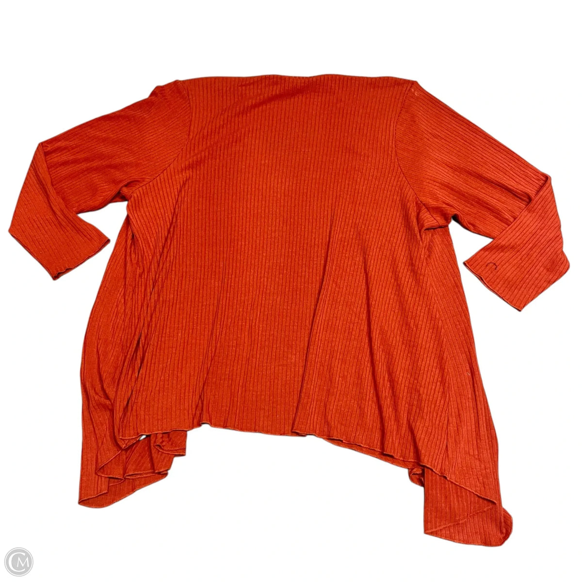 Cardigan By Context In Orange, Size: 3x