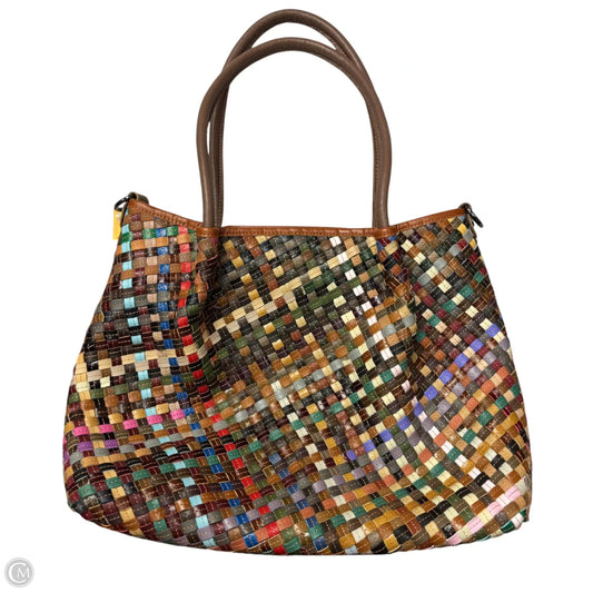 Handbag Leather By Ameri Leather, Size: Medium