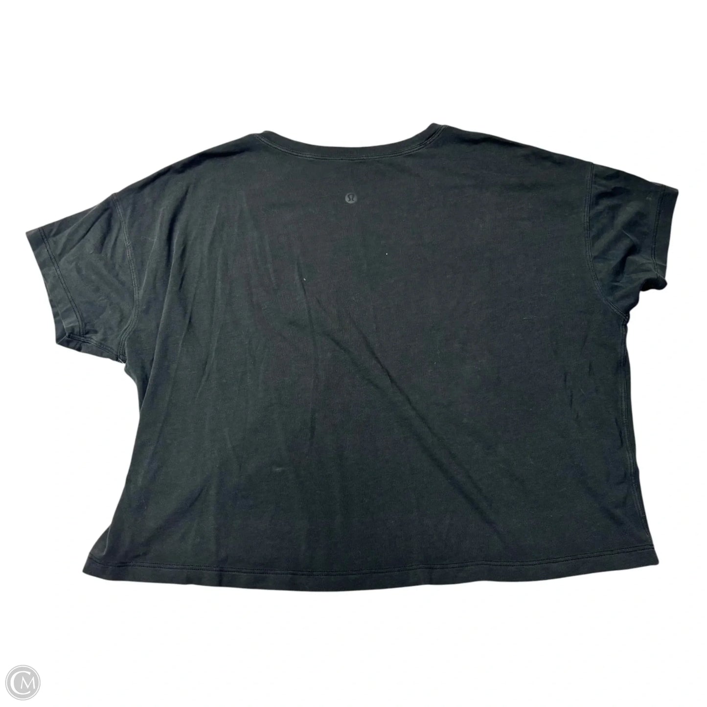 Top Short Sleeve By Lululemon In Grey, Size: M