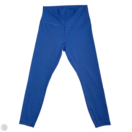 Athletic Leggings By Lululemon In Blue, Size: 8