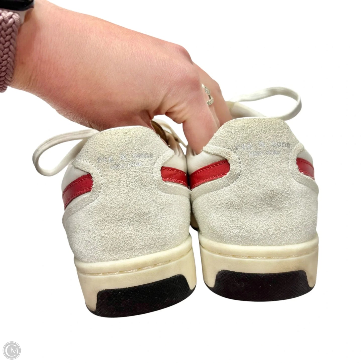 Shoes Sneakers By Rag And Bone In Red & White, Size: 8