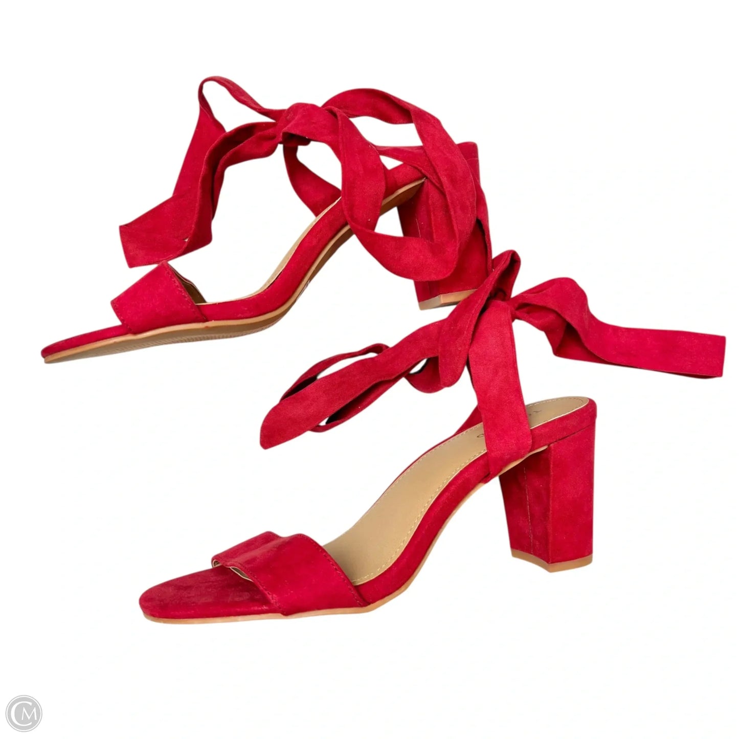 Shoes Heels Block By Torrid In Red, Size: 9