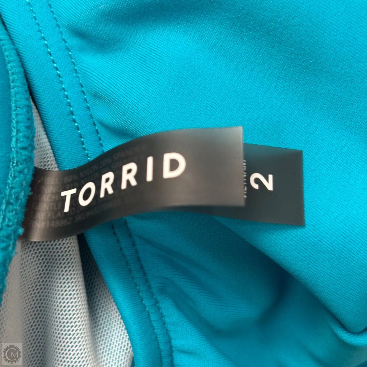 Swimsuit Top By Torrid In Blue, Size: 2x