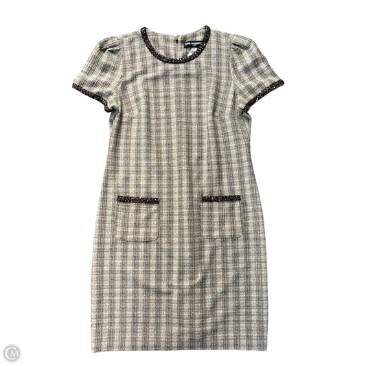 Dress Designer By Karl Lagerfeld In Black & Tan, Size: L