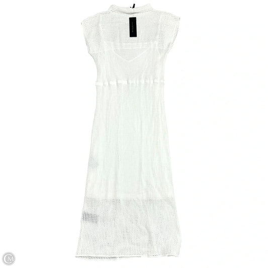 Dress Casual Maxi By Donna Karan In White, Size: L