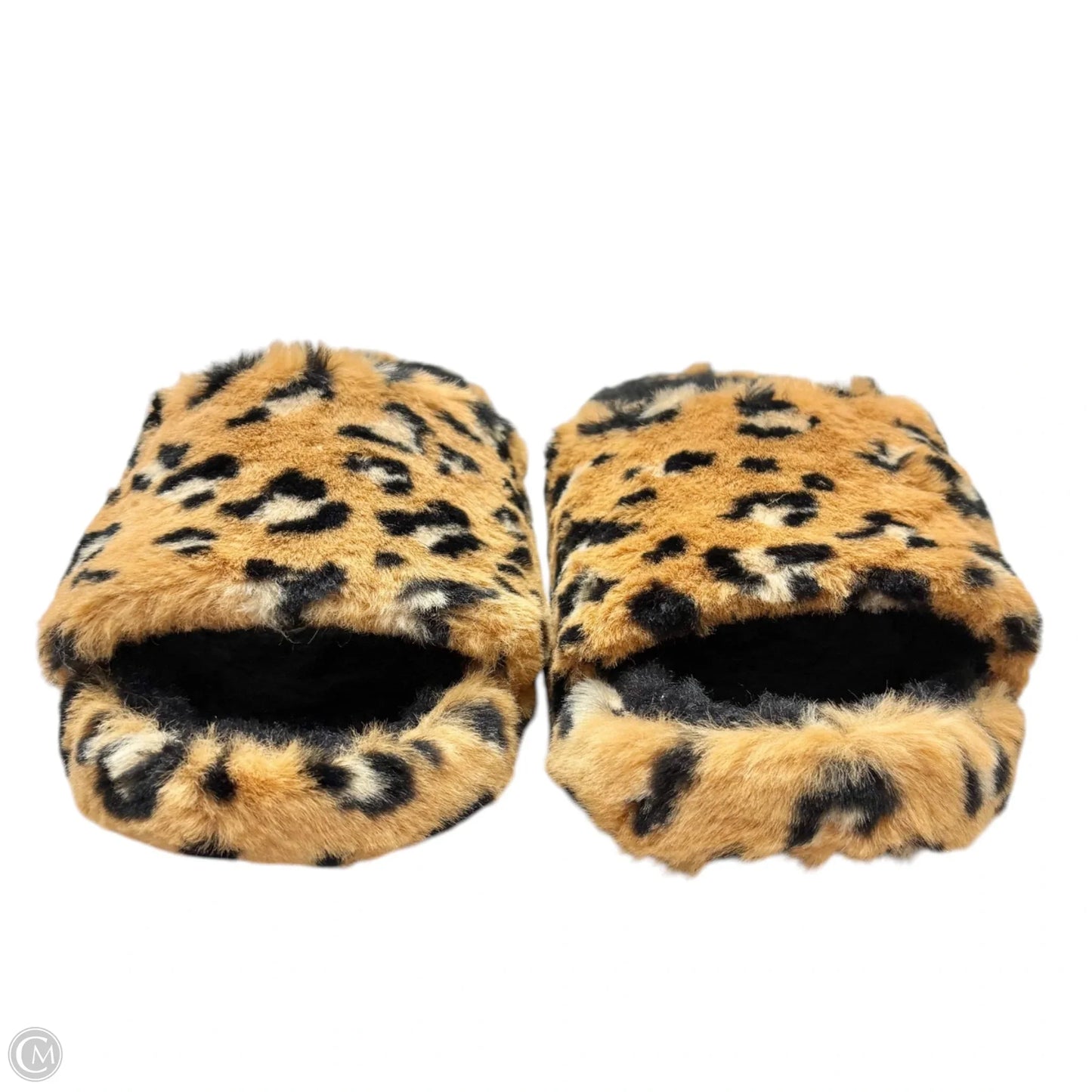 Sandals Flats By Crocs In Animal Print, Size: 6