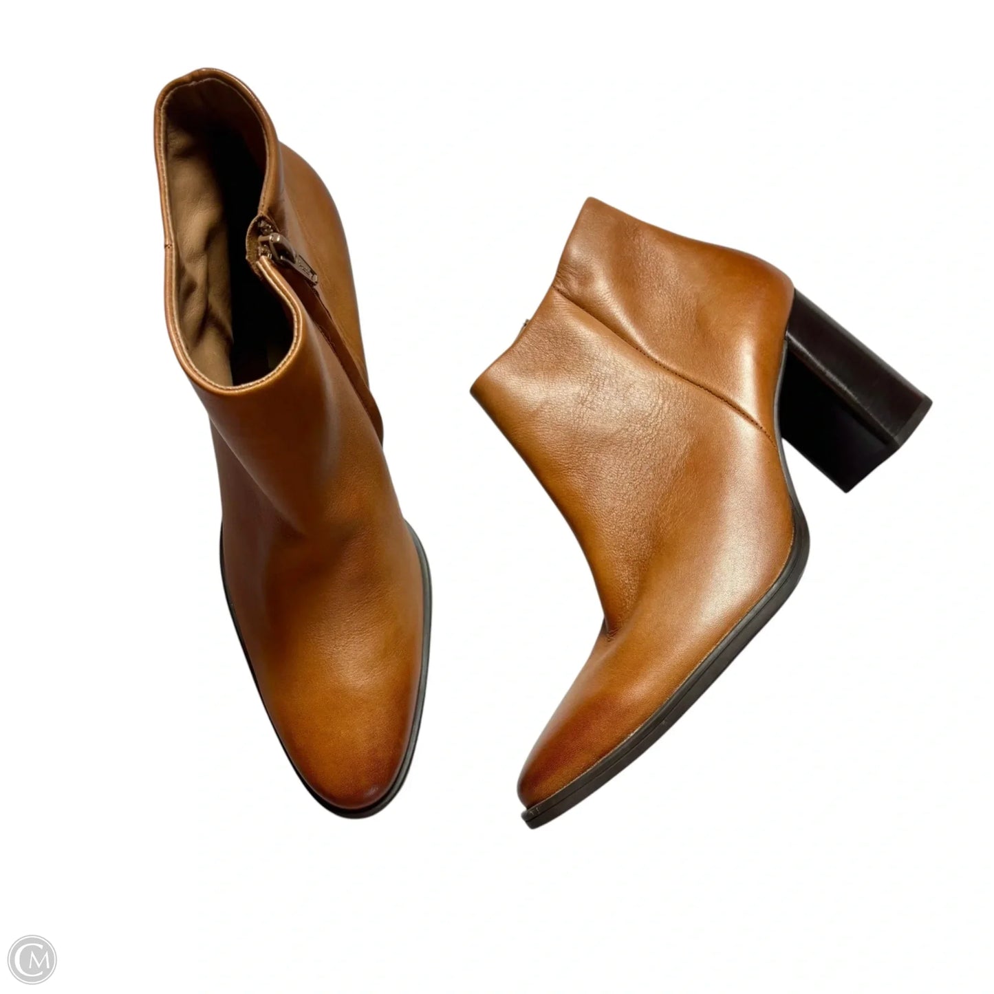 Boots Ankle Heels By Paul Green In Brown, Size: 7.5