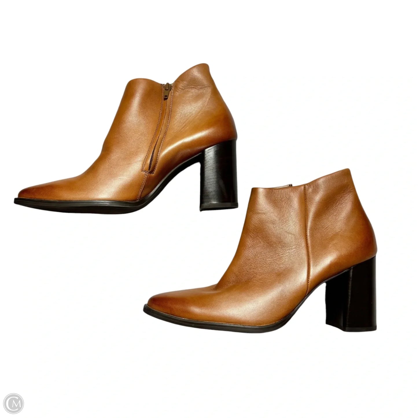 Boots Ankle Heels By Paul Green In Brown, Size: 7.5