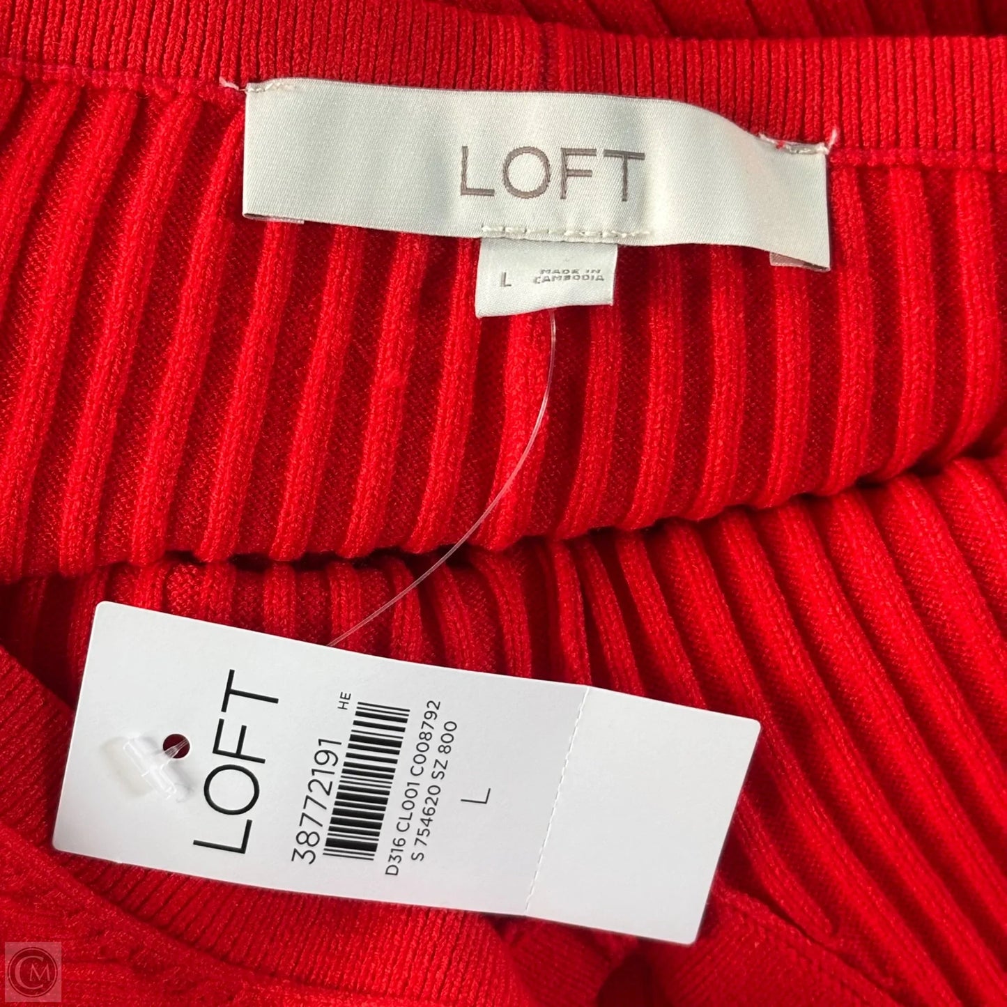 Dress Casual Maxi By Loft In Red, Size: L