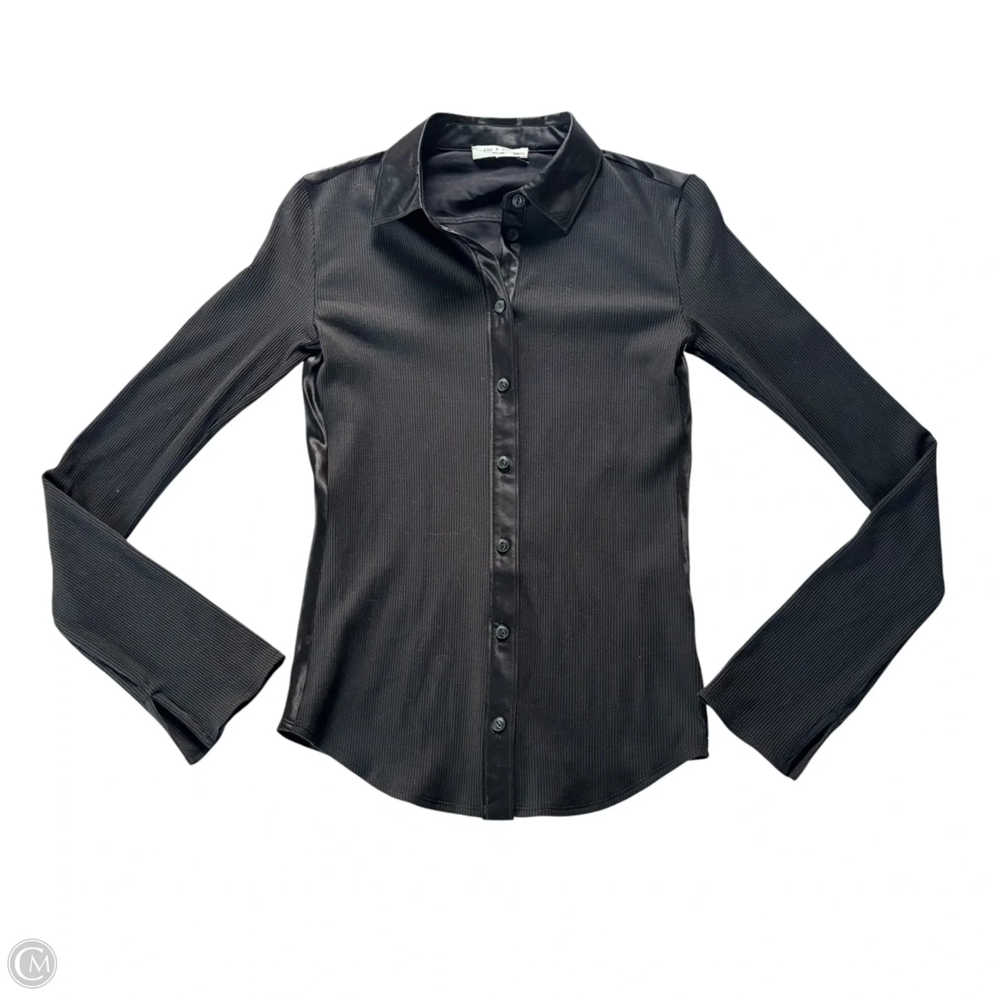 Top Long Sleeve By Rag And Bone In Black, Size: Xxs