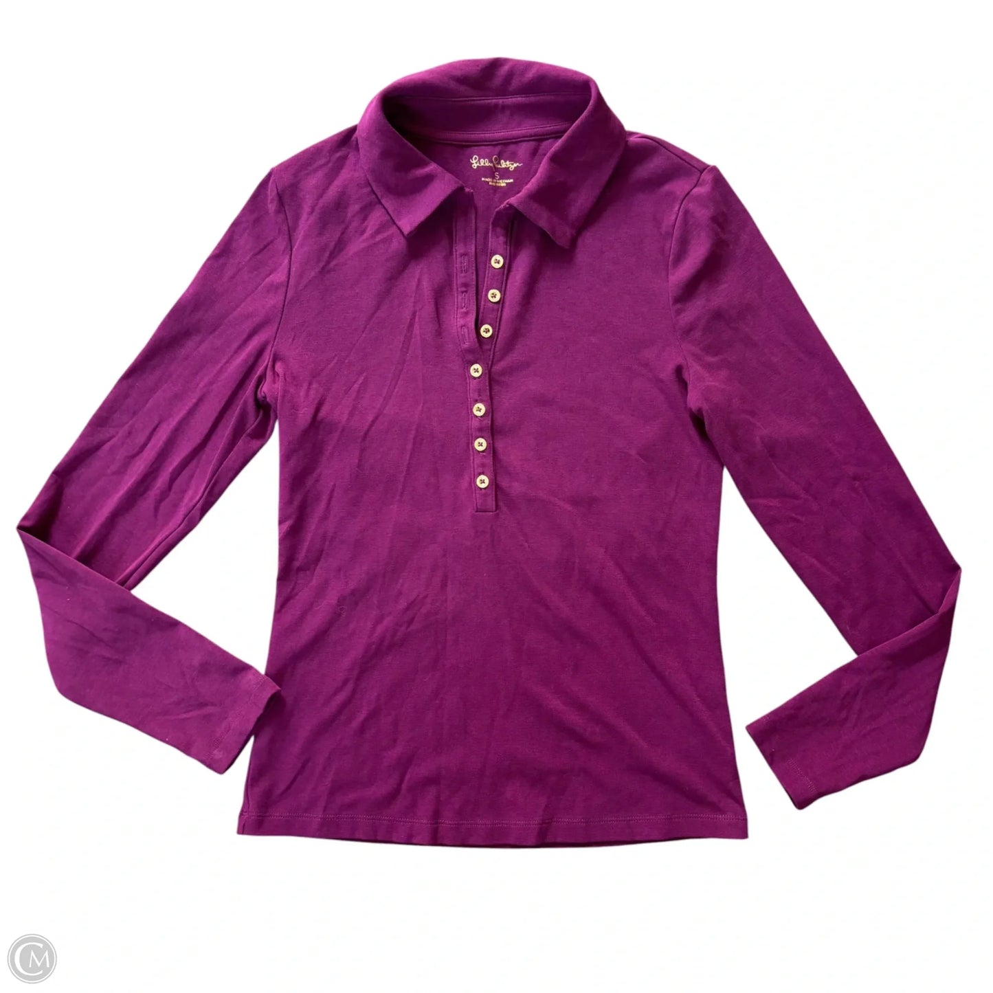 Top Long Sleeve Designer By Lilly Pulitzer In Purple, Size: S