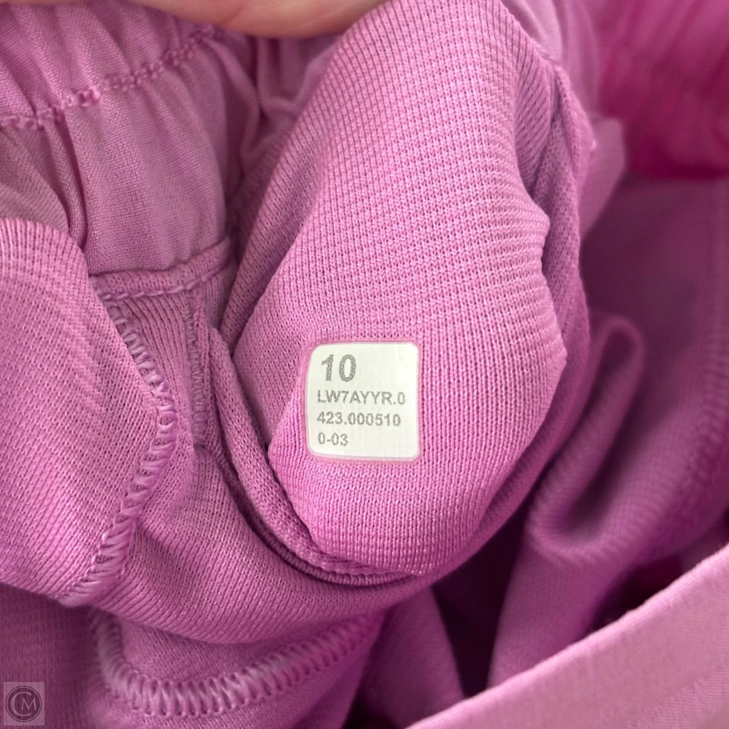 Athletic Shorts By Lululemon In Pink, Size: 10
