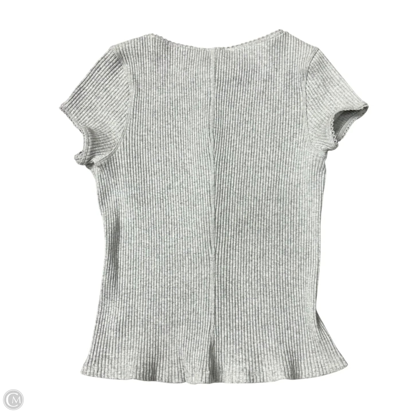 Top Short Sleeve By Free People In Grey & Orange, Size: L