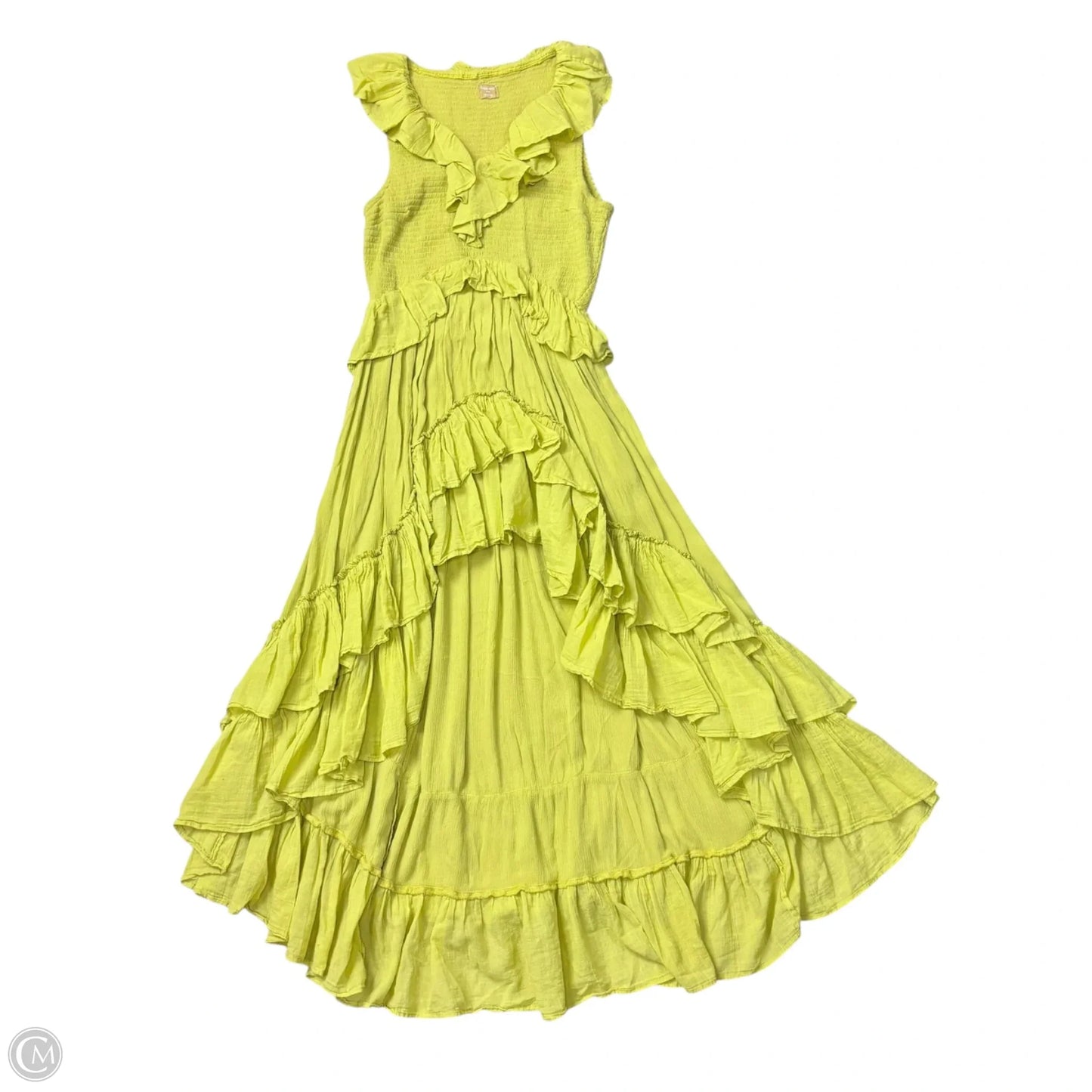 Dress Casual Maxi By Free People In Green, Size: M