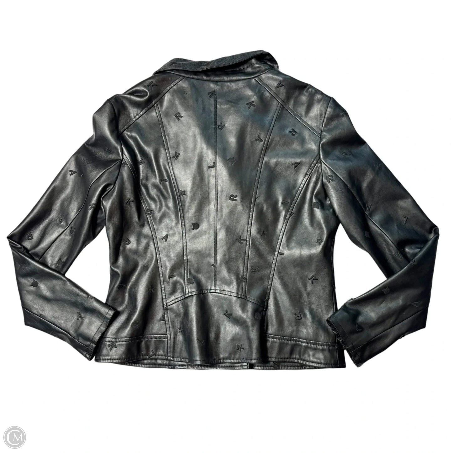 Jacket Designer By Karl Lagerfeld In Black, Size: M