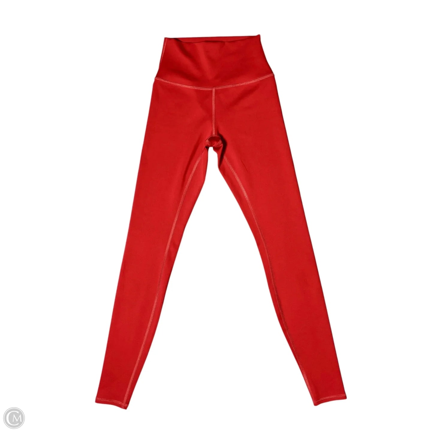 Athletic Leggings By Alo In Red, Size: Xxs