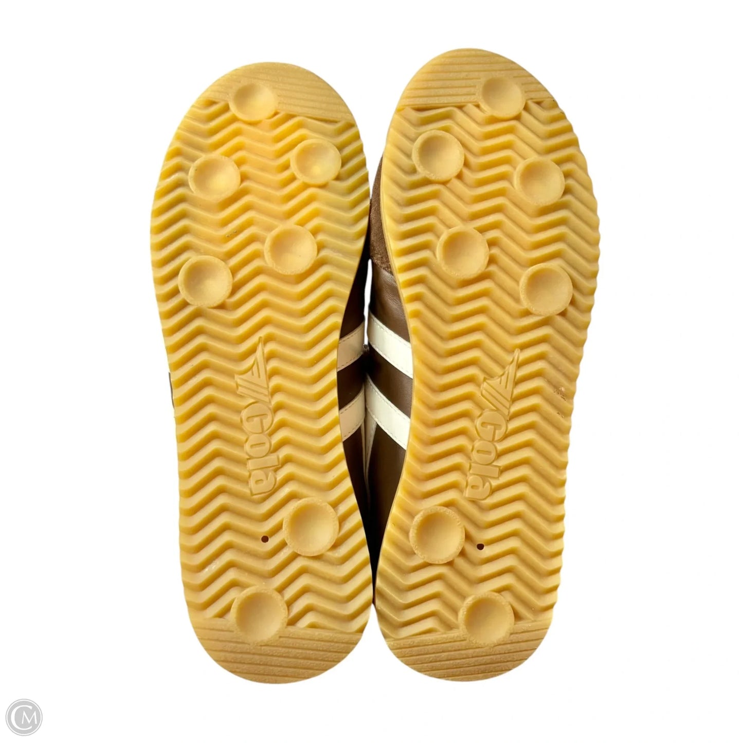 Shoes Sneakers By Gola In Brown & White, Size: 9