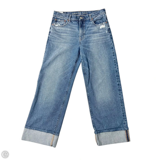 Jeans Boot Cut By American Eagle In Blue Denim, Size: 8