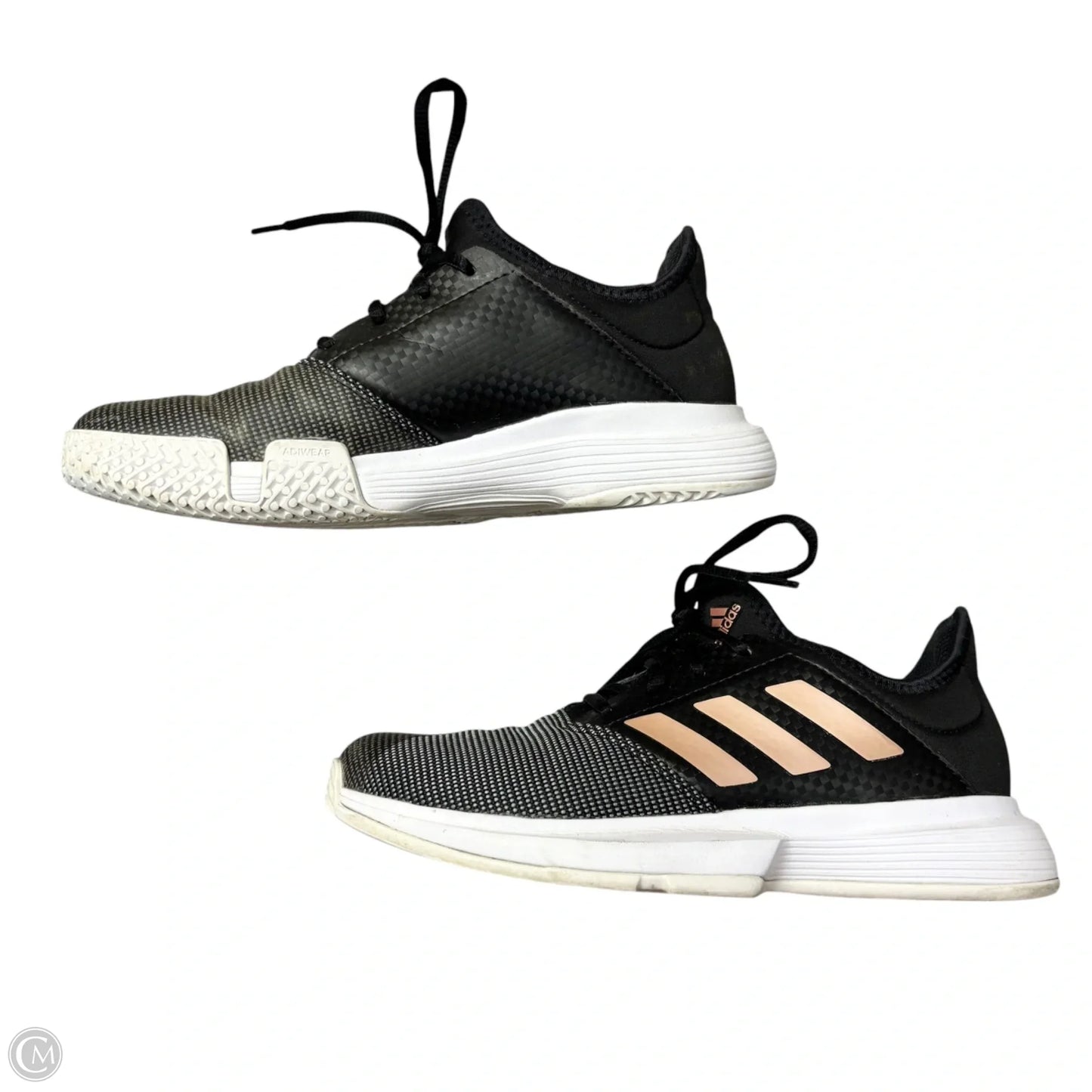 Shoes Athletic By Adidas In Black & Pink, Size: 7
