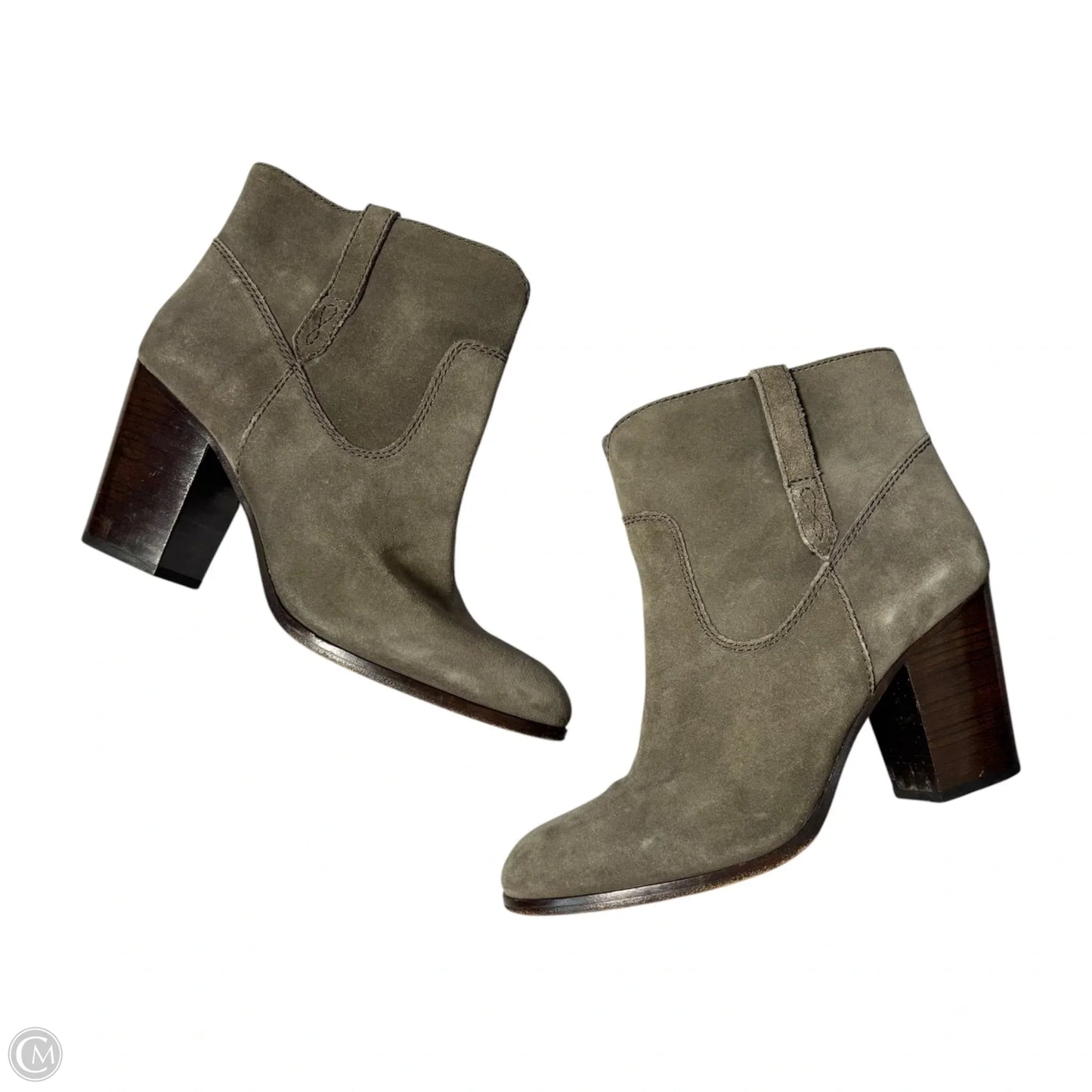 Boots Designer By Frye In Grey, Size: 8.5