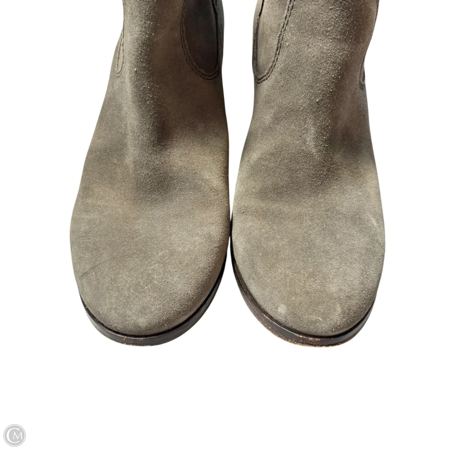Boots Designer By Frye In Grey, Size: 8.5