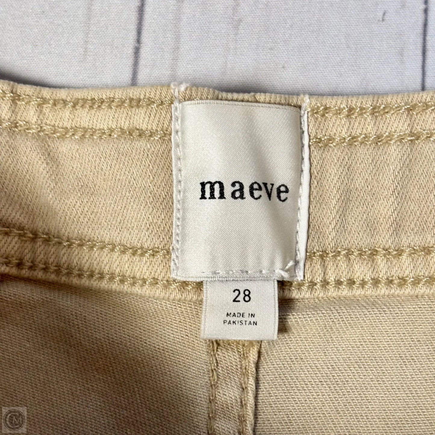 Pants Wide Leg By Maeve In Tan, Size: 6