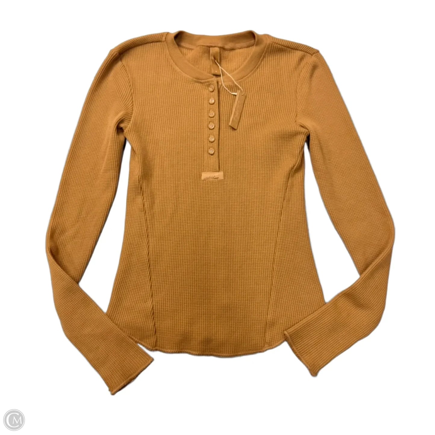 Top Long Sleeve By Skims In Brown, Size: M