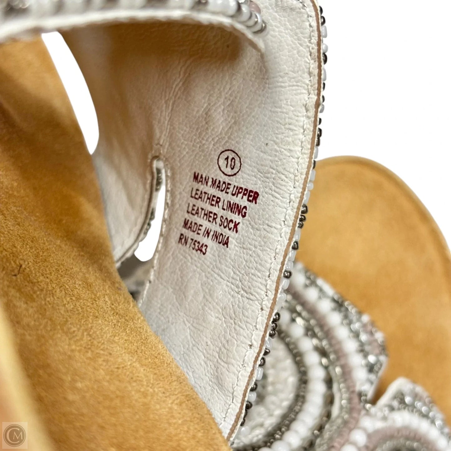 Slippers By Haute Hippie In Brown & White, Size: 10